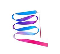 SDIUAKBV Dance Ribbons 2m Dance Ribbons Rhythmic Girl Art Gymnastics Ballet Streamer Twirling Rod Rainbow Stick Sports Training Ribbon Dancer Wands For gymnastics