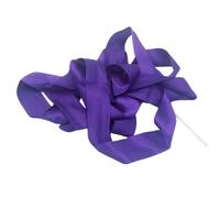 SDIUAKBV Dance Ribbons 4M Dance Ribbon Strip Gym Rhythmic Art Gymnastic Ballet Streamer Twirling Rod Stick Colorful Fitness Gymnastics Ribbons For gymnastics(Purple)