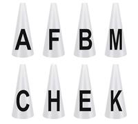 SDIUAKBV Dressage Cones Dressage Cones 4/8pcs Letters Light Weight Equestrian Athletes Training Equestrian Training(8 letter set)