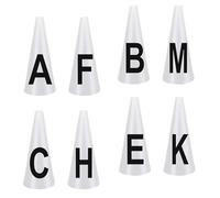 SDIUAKBV Dressage Cones Dressage Cones Training 8Pcs,Comprehensive Sturdy Lightweight Equestrian Athletes Equipment Sports Stable Letters Equestrian Training