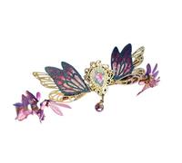 SDIUAKBV Elf Headdress Elf Headdress Crystal Forest Woodland Elf Hair Tiara Leaves Garland Branch Handmade Crown Elves Fairy Bride(Color-07)