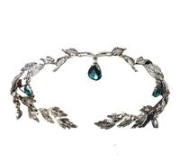 SDIUAKBV Elf Headdress Elf Headdress Elf Crown Bridal Crystal Rhinestone Waterdrop Leaf Hair Accessories Romantic Head Accessories For Women(Color-02)