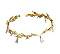 SDIUAKBV Elf Headdress Elf Headdress Elf Crown Bridal Crystal Rhinestone Waterdrop Leaf Hair Accessories Romantic Head Accessories For Women(Color-01)