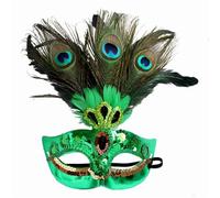 SDIUAKBV Feather Mask Feather Mask Queen Party Supplies Hollow Out Plastic Carnival Makeup Masquerade Masks Costume Party(Color 03)