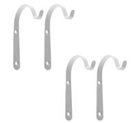 SDIUAKBV Flower Pot Hooks 4PCS Style Bending S Shape Wall Hanging Flower Pot Support Iron Hanger Plants Holder Bracket Hook Balcony Home Decoration for the Garden(4PCS White)