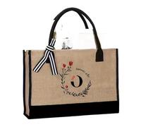 SDIUAKBV Linen Tote Bag 1PCS Handbag Travel Handbag Pure Natural Cotton And Hemp Large Capacity Fashion Shopping Bag Men's And Women's Handbags(Brown-O)