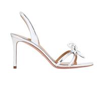 SDIUAKBV Rhinestone Sandals Rhinestone Sandals Glitter Bow Decor Bridal Wedding Silver Diamond Shoes Women Jeweled High Heels For the Summer(44)