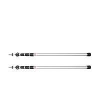 SDIUAKBV Tent Poles Tent Poles Adjustable Camping Telescoping Tarp Poles Portable Lightweight Aluminum Tent Poles Replacement for Awnings Canopy(2pc Silver 250cm)