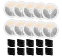 Sdivner 10 Pack Upgraded Filter Units 3.0 for PETKIT EVERSWEET Solo SE/EVERSWEET Solo 2 / EVERSWEET 3 PRO/EVERSWEET 3 PRO UVC Pet Water Fountains, 4 Layer Filtration Removes Impurities from Water