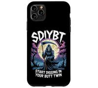 SDIYBT Start Digging in Your Butt Twin Funny Meme Skeleton Case for iPhone 11 Pro Max