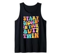 SDIYBT Start Digging in Your Butt Twin Meme 2025 Groovy Tank Top