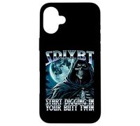 SDIYBT Start Digging In Your Butt Twin Meme 2025 Skeleton Case for iPhone 16 Plus