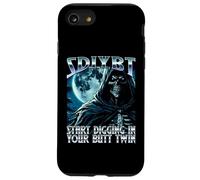 SDIYBT Start Digging In Your Butt Twin Meme 2025 Skeleton Case for iPhone SE (2020) / 7/8