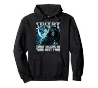 SDIYBT Start Digging In Your Butt Twin Meme 2025 Skeleton Pullover Hoodie