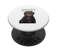 SDIYBT Start Digging in Your Butt Twin Meme Cat PopSockets Adhesive PopGrip