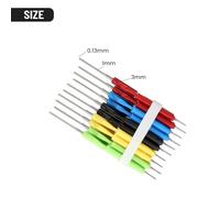 SDK08 IC Clips for Electrical Testing - 10-Piece Set, for Ultra-Small Hook Probes for Chips with ≥0.3mm Pin Spacing, 40V Rated