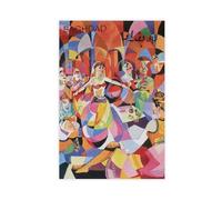 SDKAHKZO Baghdad Mural Travel Poster, Belly Dance, Vintage Middle Eastern Abstract Art Canvas Wall Art Posters And Prints Room Aesthetic Bedroom Office Decor 20x30inch(50x75cm)