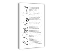 SDKAHKZO Be Still My Soul Christian Poem Canvas Wall Art Posters And Prints Room Aesthetic Bedroom Office Decor 24x36inch(60x90cm)