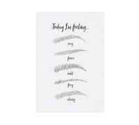 SDKAHKZO Beauty Salon Eyebrow Print Canvas Wall Art Posters And Prints Room Aesthetic Bedroom Office Decor 12x18inch(30x45cm)