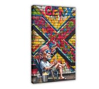 SDKAHKZO Chillin' in The X Generation A Rebel's Rest Canvas Wall Art Posters And Prints Room Aesthetic Bedroom Office Decor 20x30inch(50x75cm)