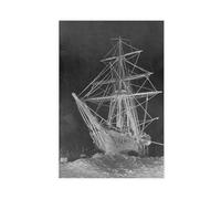 SDKAHKZO Ernest Shackleton's Expedition Ship Canvas Wall Art Posters And Prints Room Aesthetic Bedroom Office Decor 20x30inch(50x75cm)