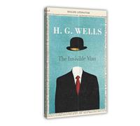 SDKAHKZO H G Wells The Invisible Man Canvas Wall Art Posters And Prints Room Aesthetic Bedroom Office Decor 12x18inch(30x45cm)