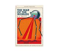 SDKAHKZO H G Wells The War Of The Worlds Canvas Modern Poster Wall Art Prints Paintings Living Room Bedroom Decor 16x24inch(40x60cm)