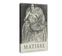 SDKAHKZO Henri Matisse - Grande Odalisque A La Culotte Bayadere Canvas Wall Art Posters And Prints Room Aesthetic Bedroom Office Decor 20x30inch(50x75cm)