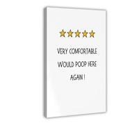 SDKAHKZO I'll definitely come here to use the toilet again next time. It's an interesting bathroom. Canvas Wall Art Posters And Prints Room Aesthetic Bedroom Office Decor 12x18inch(30x45cm)