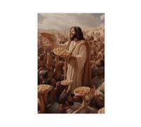 SDKAHKZO Jesus Came Into The World with Christians And Ninety，nine Disciples Canvas Wall Art Posters And Prints Room Aesthetic Bedroom Office Decor 16x24inch(40x60cm)