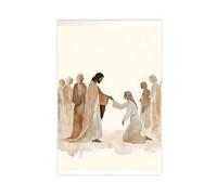 SDKAHKZO Jesus Healing, Forgiveness, And Grace Scriptures Spirituality Canvas Art Wall Decor Posters Home Bar Restaurant Garage Cafe Logo Gift 12x18inch(30x45cm)