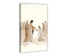 SDKAHKZO Jesus Healing, Forgiveness, And Grace Scriptures Spirituality Canvas Art Wall Decor Posters Home Bar Restaurant Garage Cafe Logo Gift 16x24inch(40x60cm)