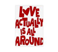 SDKAHKZO Love Actually Is All Around Art Print Poster Canvas Art Wall Decor Posters Home Bar Restaurant Garage Cafe Logo Gift 20x30inch(50x75cm)