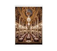 SDKAHKZO Luxurious Palace. Baroque Interior. Royal Hall Architecture Canvas Art Wall Decor Posters Home Bar Restaurant Garage Cafe Logo Gift 16x24inch(40x60cm)