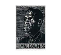 SDKAHKZO Malcolm X Canvas Wall Art Posters And Prints Room Aesthetic Bedroom Office Decor 16x24inch(40x60cm)