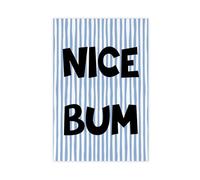SDKAHKZO Nice Bum Print Bathroom Wall Poster Canvas Art Wall Decor Posters Home Bar Restaurant Garage Cafe Logo Gift 24x36inch(60x90cm)