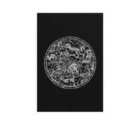 SDKAHKZO Retro Dark Constellations Modern Northern And Southern Hemispheres Astronomy1 Canvas Art Wall Decor Posters Home Bar Restaurant Garage Cafe Logo Gift 20x30inch(50x75cm)