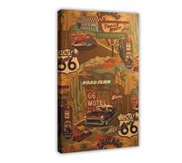 SDKAHKZO Retro Fashion Collage, Aesthetic Decoration, Unusual Vintage Poster, Nostalgic Art1 Canvas Modern Poster Wall Art Prints Paintings Living Room Bedroom Decor 12x18inch(30x45cm)