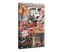 SDKAHKZO Retro Fashion Collage, Aesthetic Decoration, Unusual Vintage Poster, Nostalgic Art5 Canvas Modern Poster Wall Art Prints Paintings Living Room Bedroom Decor 12x18inch(30x45cm)