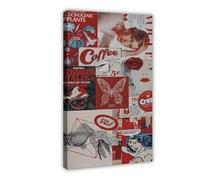 SDKAHKZO Retro Fashion Collage, Aesthetic Decoration, Unusual Vintage Poster, Nostalgic Art6 Canvas Modern Poster Wall Art Prints Paintings Living Room Bedroom Decor 16x24inch(40x60cm)