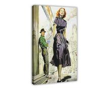 SDKAHKZO Retro Fashion Poster, Aesthetic Decoration, Nostalgic Style 21 Canvas Wall Art Posters And Prints Room Aesthetic Bedroom Office Decor 24x36inch(60x90cm)