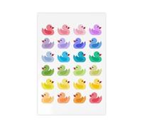 SDKAHKZO Rubber Duck Bathroom Wall Poster Canvas Art Wall Decor Posters Home Bar Restaurant Garage Cafe Logo Gift 20x30inch(50x75cm)