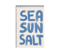 SDKAHKZO Seawater, Sunlight, Salt, Simple Coast, Summer Beach House Canvas Modern Poster Wall Art Prints Paintings Living Room Bedroom Decor 16x24inch(40x60cm)