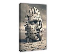 SDKAHKZO Shattered Identity Holding Together The Inner Strain Canvas Art Wall Decor Posters Home Bar Restaurant Garage Cafe Logo Gift 16x24inch(40x60cm)