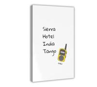 SDKAHKZO Sierra Hotel India Tango Over, SHIT Wall Poster Canvas Art Wall Decor Posters Home Bar Restaurant Garage Cafe Logo Gift 12x18inch(30x45cm)