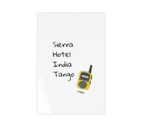SDKAHKZO Sierra Hotel India Tango Over, SHIT Wall Poster Canvas Modern Poster Wall Art Prints Paintings Living Room Bedroom Decor 20x30inch(50x75cm)