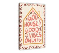 SDKAHKZO The Beautiful Atmosphere of God's House Christianity Bible Verses Canvas Modern Poster Wall Art Prints Paintings Living Room Bedroom Decor 20x30inch(50x75cm)