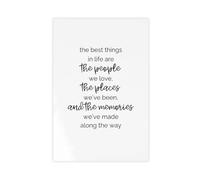 SDKAHKZO The Best Things in Life, Printable Wall Poster Canvas Wall Art Posters And Prints Room Aesthetic Bedroom Office Decor 12x18inch(30x45cm)
