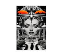 SDKAHKZO The Future Within A Surreal Journey Through Time And Technology Canvas Modern Poster Wall Art Prints Paintings Living Room Bedroom Decor 24x36inch(60x90cm)