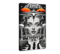 SDKAHKZO The Future Within A Surreal Journey Through Time And Technology Canvas Modern Poster Wall Art Prints Paintings Living Room Bedroom Decor 20x30inch(50x75cm)